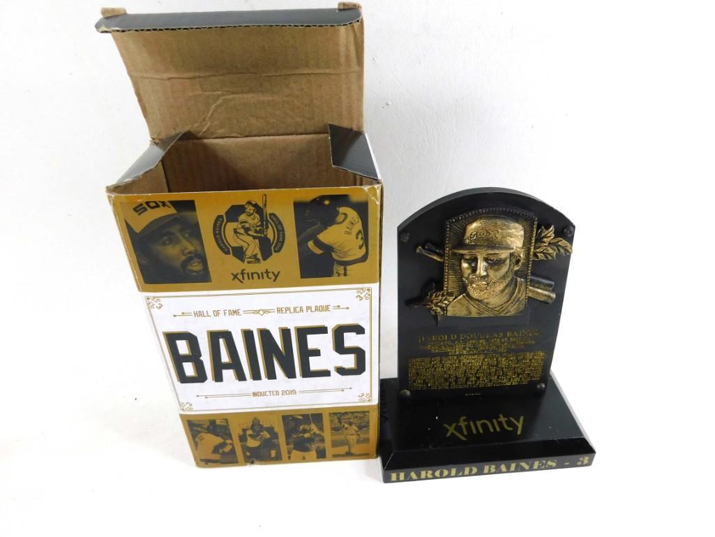 Harold Baines Replica Plaque in Original Box Chicago: Harold Baines Replica Plaque in Original Box Chicago White Sox baseball Memorabilia