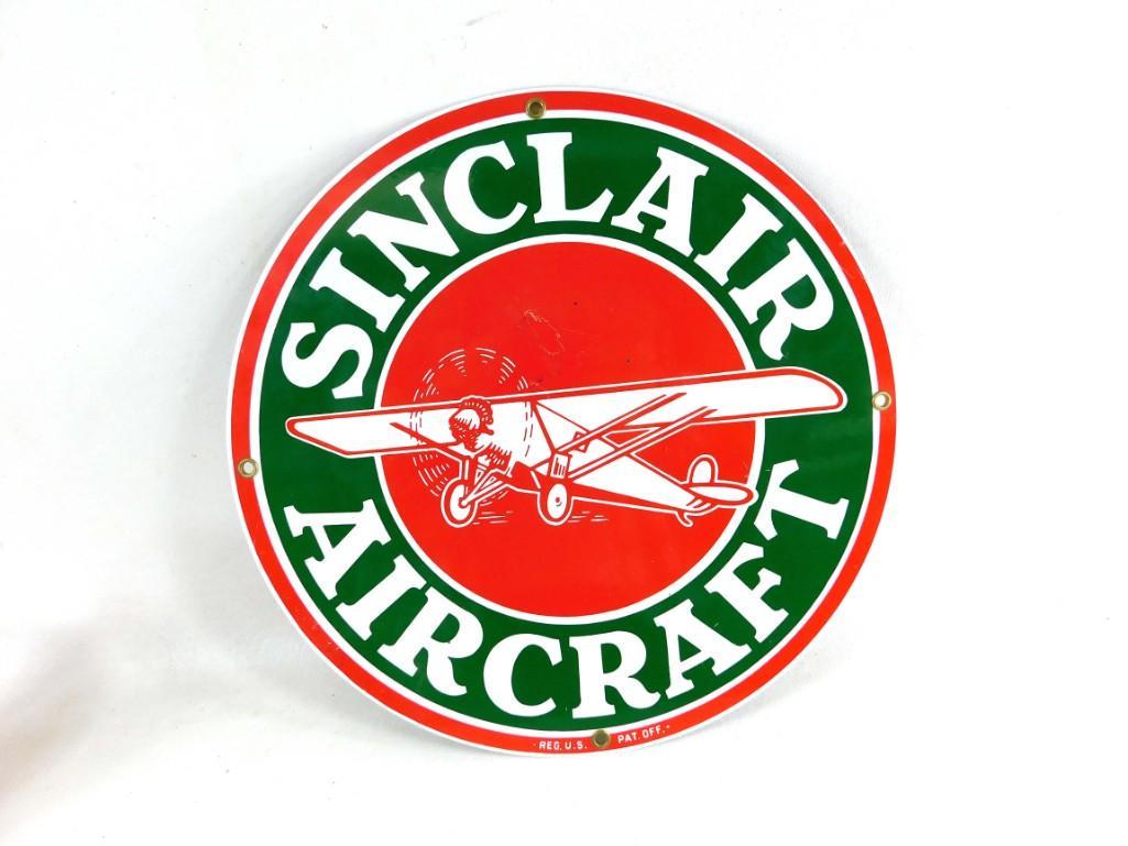 Metal Sinclair Aircraft Sign (1 of 4)
