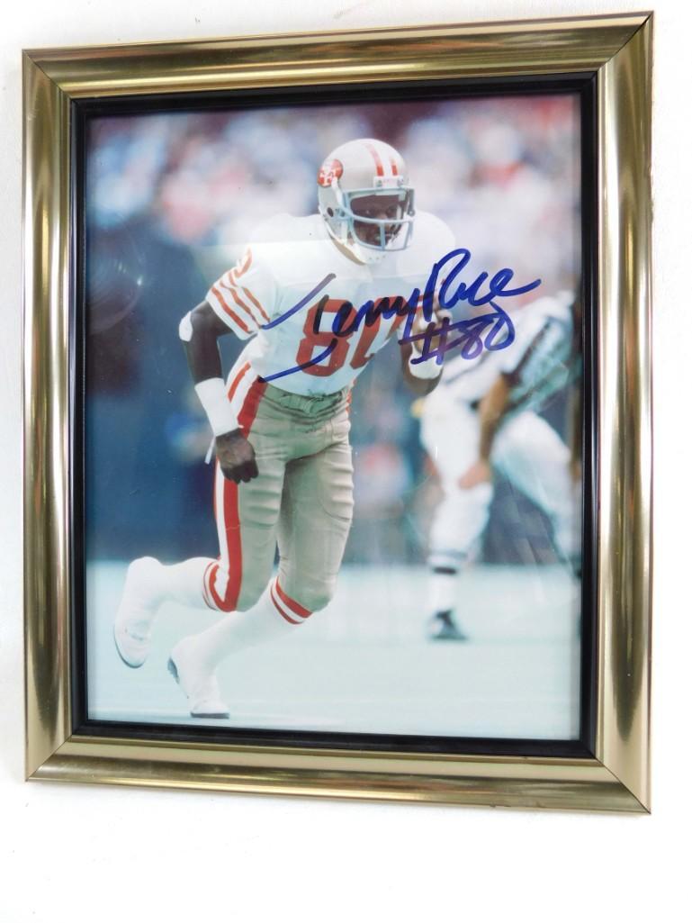 Signed Framed Photo of Jerry Rice 49ers (1 of 3)