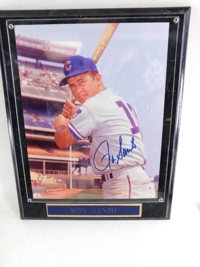Signed Framed Plaque of Ron Santo Chicago Cubs (1 of 3)