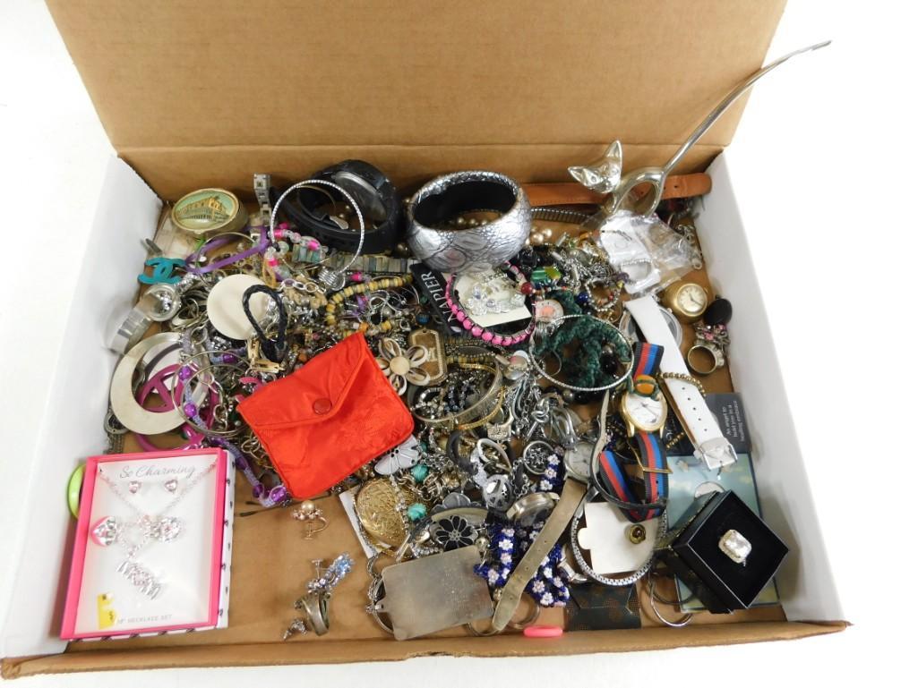 Lot of Costume Jewelry and Watches incl Cat Ring Holder (1 of 1)