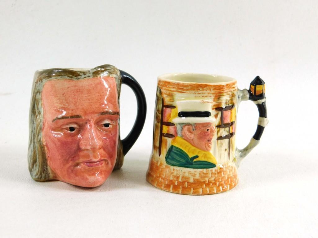 Lancaster Sandland Character Mugs Franz Liszt and Sam: Lancaster Sandland Character Mugs Franz Liszt and Sam Weller Sairey Gamp Toby Jugs