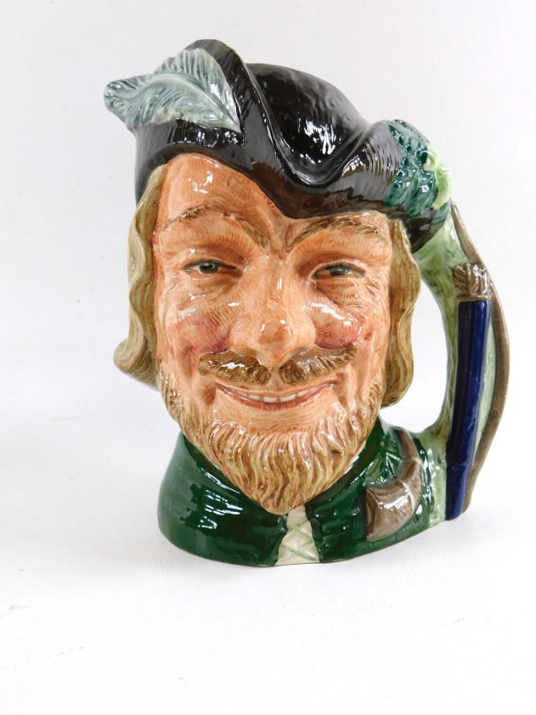 Royal Doulton Robin Hood 8 inch Large Toby Jug or: Royal Doulton Robin Hood 8 inch Large Toby Jug or Character Mug