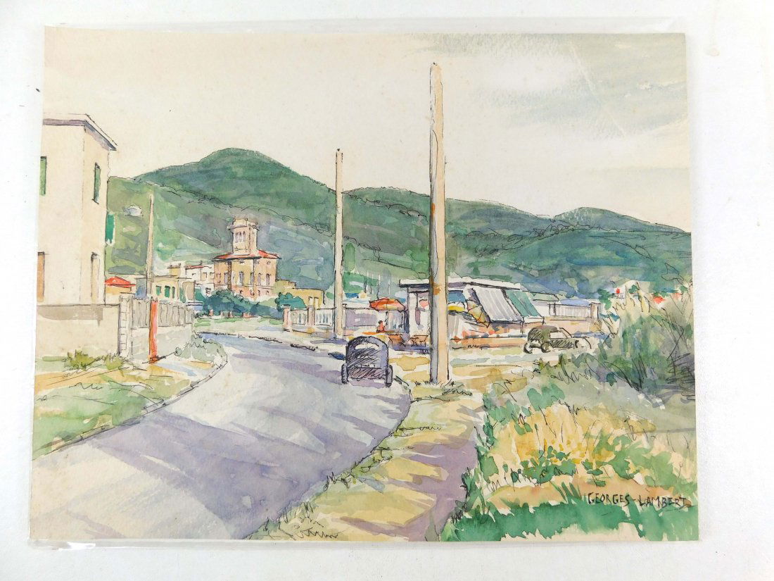 Georges Lambert Original Watercolor (1 of 3)