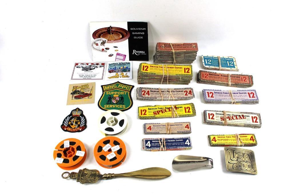 Lot of Vintage Smalls incl Ephemera , Belt Buckle , (1 of 4)