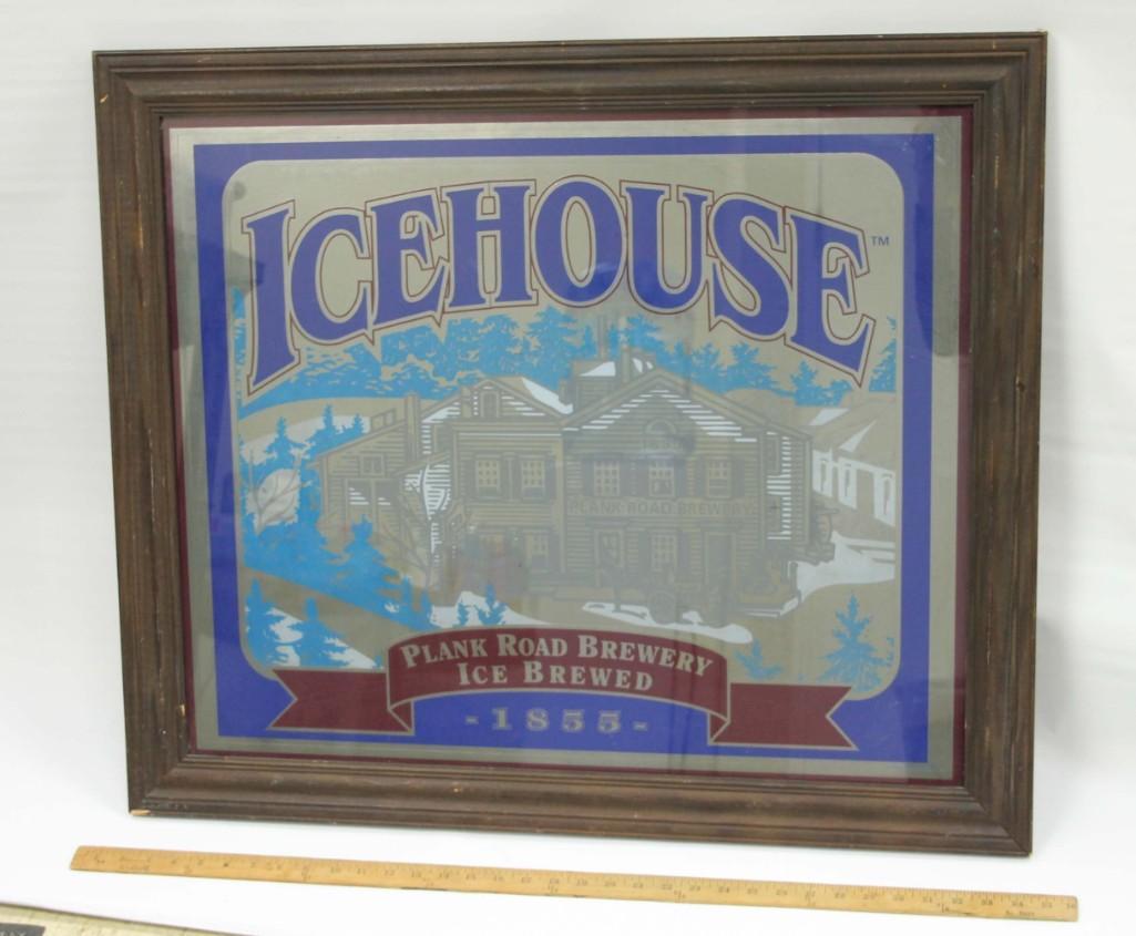 Icehouse Beer Mirror Bar Advertising Sign (1 of 1)