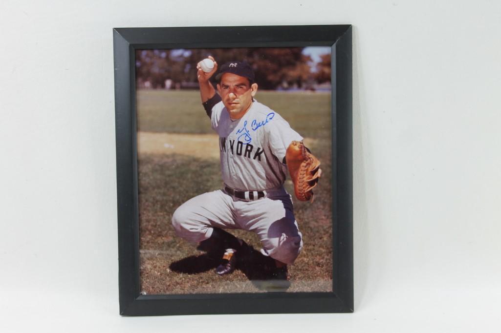Autographed Framed Yogi Berra Yankees Picture (1 of 2)