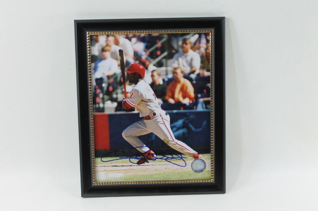 Former MLB All Star Jimmy Rollins Framed Autographed (1 of 3)