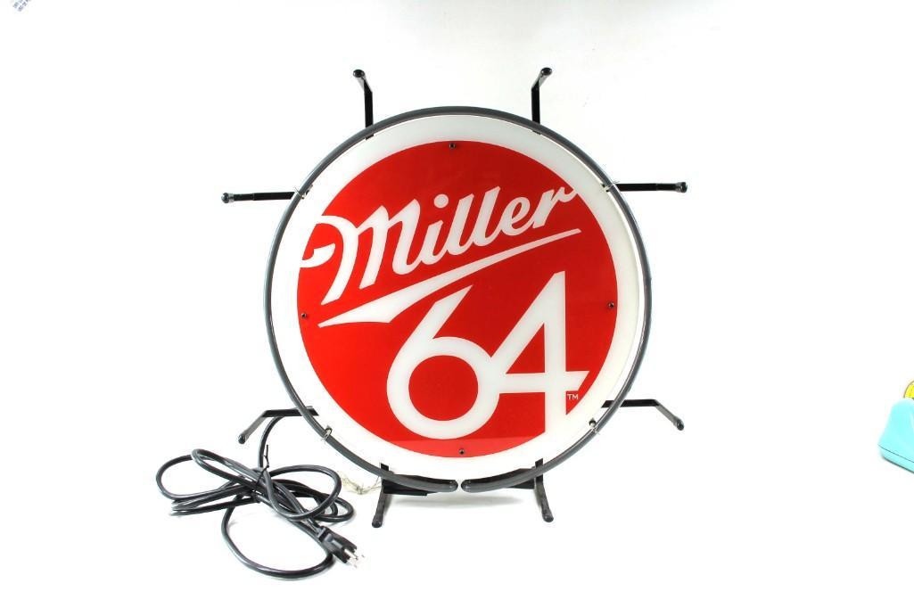 Miller 64 Beer Advertising Light Sign (1 of 3)