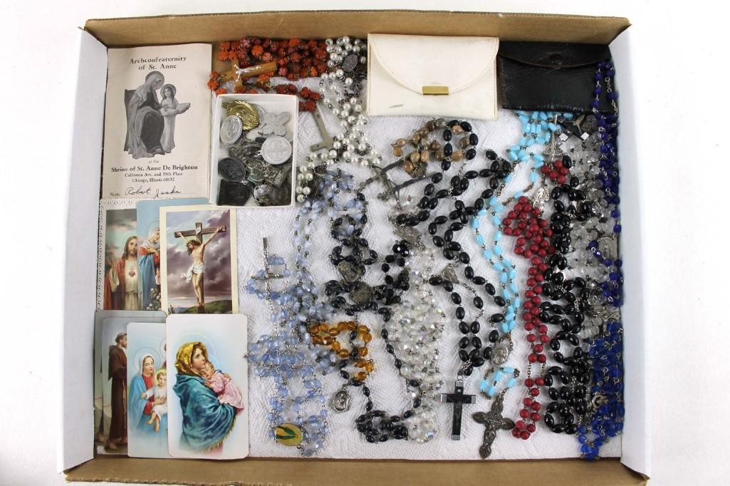 Lot of Rosary Beads and Religious Items (1 of 4)