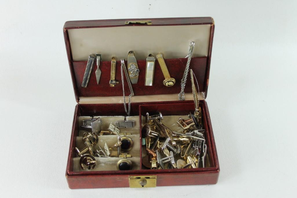 Lot of Vintage Men's Jewelry incl Cuff Links and Tie (1 of 4)