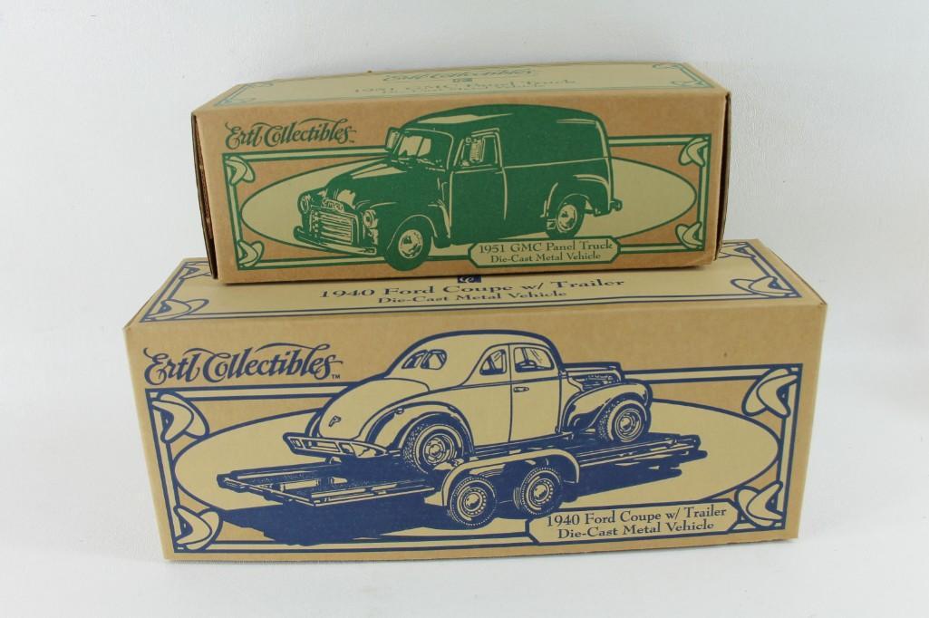 Lot of 2 Ertl Die Cast Metal Cars incl 1951 GMC Panel (1 of 5)
