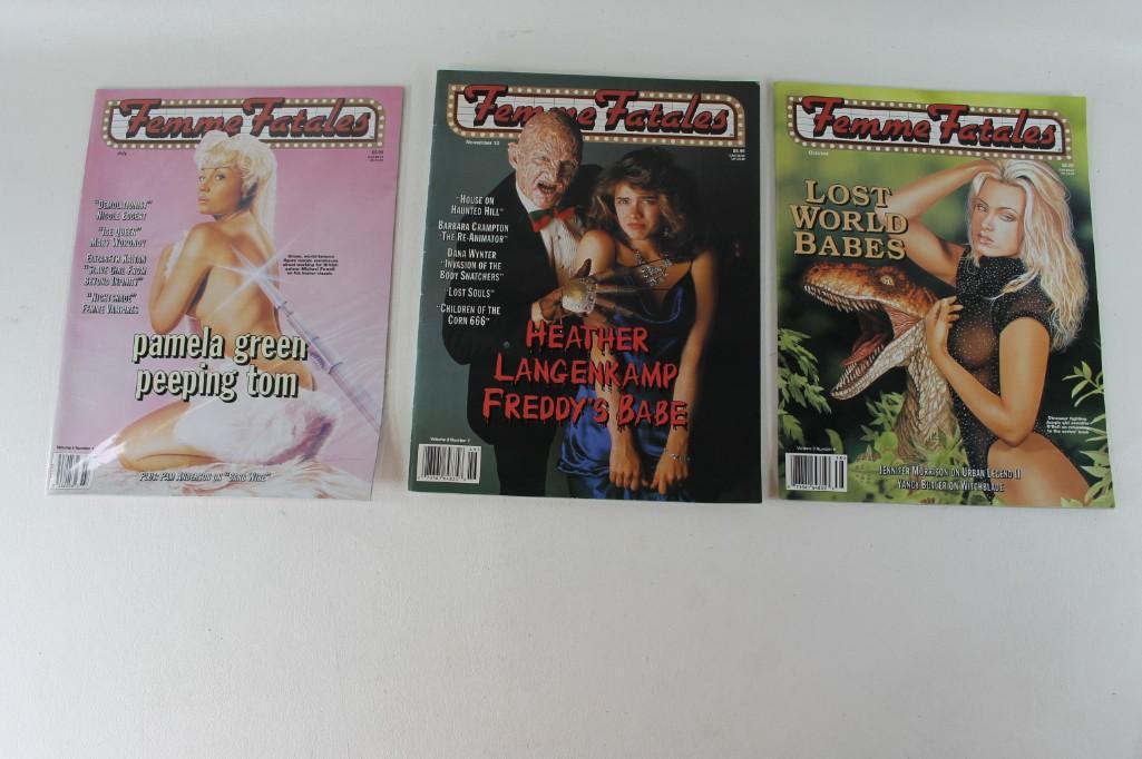 Lot of 6 magazines Femme Fatales and Scream Queens (1 of 3)