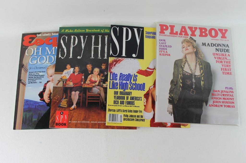 Lot of 4 Magazines Featuring Madonna - Playboy Sept. (1 of 3)