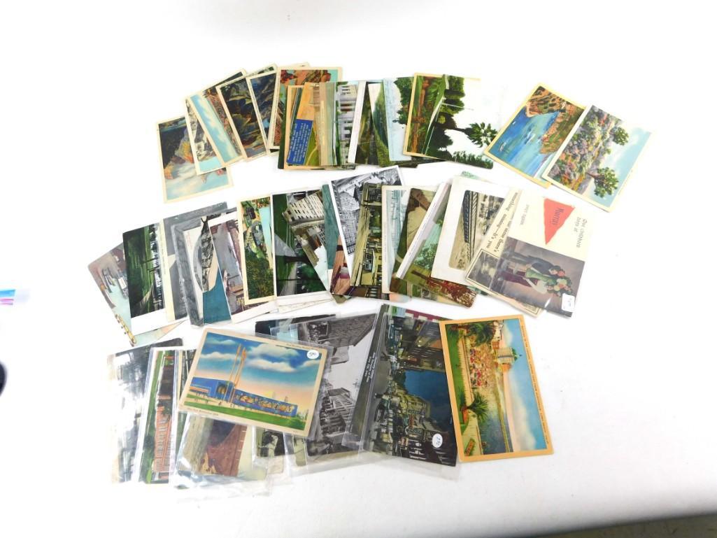 Lot of Vintage Post Cards Many are Linen , includes (1 of 4)