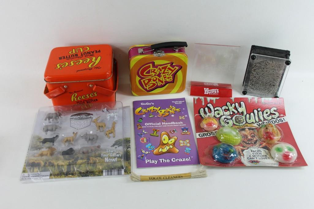 Misc. Lot Reese's Tin, Crazy Bones, Wacky Goulies, (1 of 3)