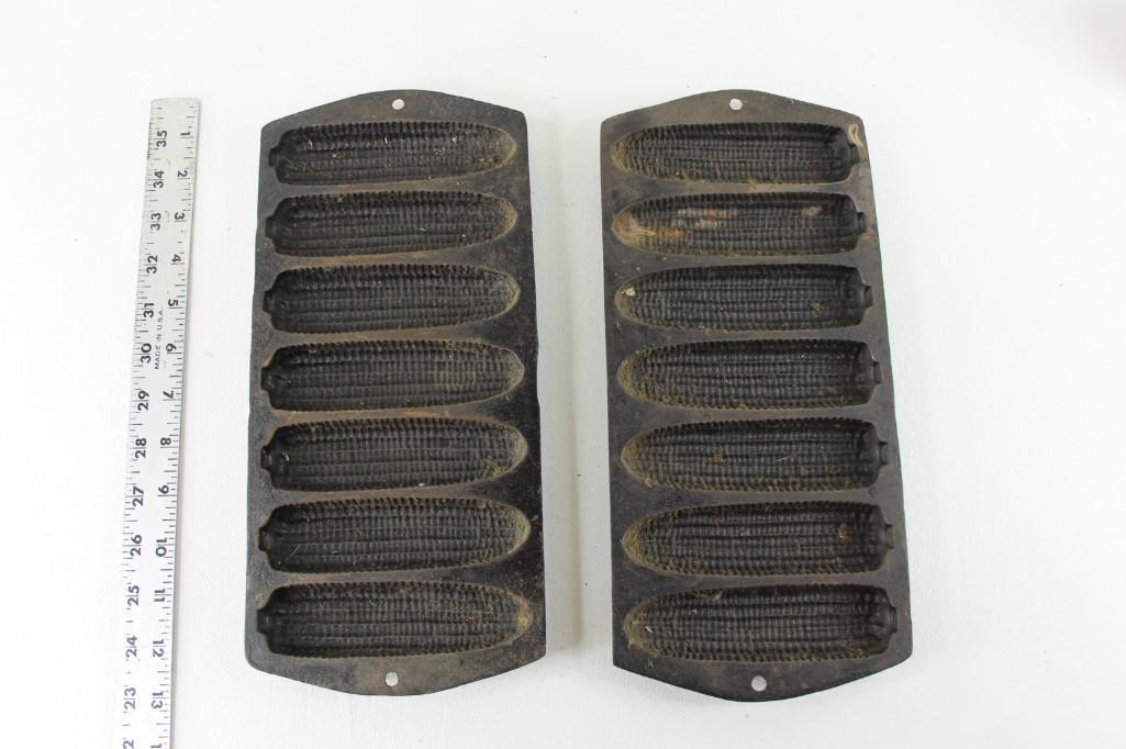 Vintage Cast Iron Corn Shaped Cornbread Mold: Vintage Cast Iron Corn Shaped Cornbread Mold Everyone knows cornbread tastes better when it's shaped like corn!