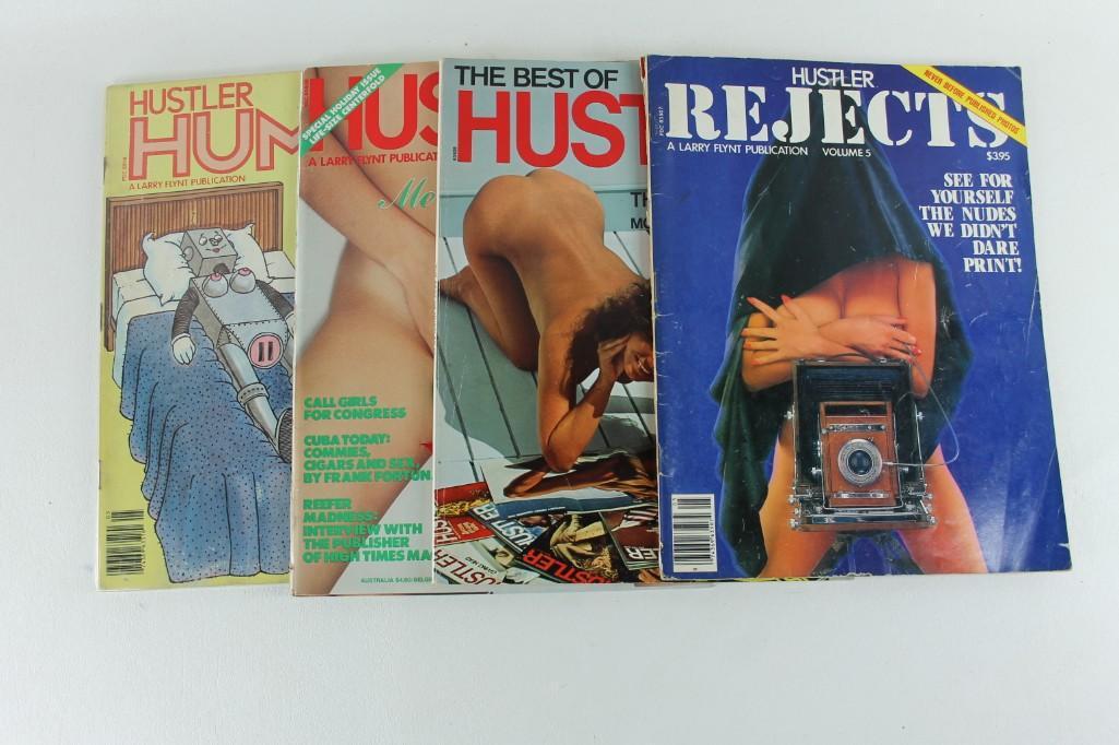 Lot of 4 Hustler Magazines: Lot of 4 Hustler Magazines Includes Hustler Rejects, The Best of Hustler (that must be the opposite of the rejects) and the 1977 Christmas issue with a life size centerfold! Hustler Humor May 1979