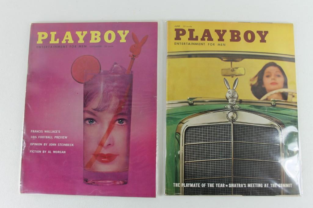 Lot of 2 Old Playboy Magazines September 1957 and June: Lot of 2 Old Playboy Magazines September 1957 and June 1960