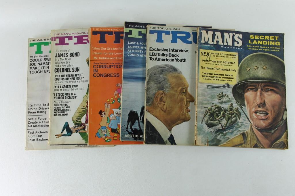 Lot of True Magazines from the 1968 and 1969: Lot of True Magazines from the 1968 and 1969 Also includes Man's Magazine from 1960 "For Today's Man" "The Man's Magazine" 