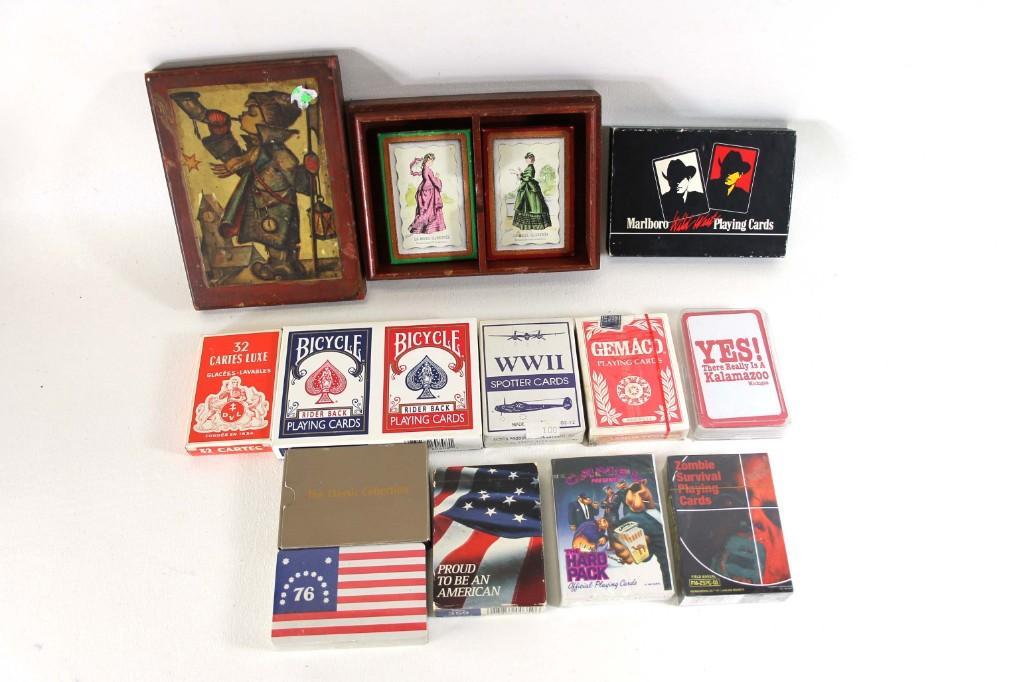 Lot of Playing Cards incl Joe Camel: Lot of Playing Cards incl Joe Camel Condition: Not checked for completeness