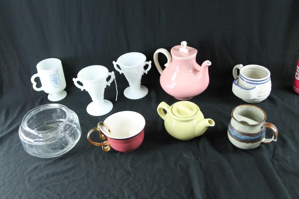 Lot of Misc Creamers, glasses, etc.: Lot of Misc Creamers, glasses, etc.