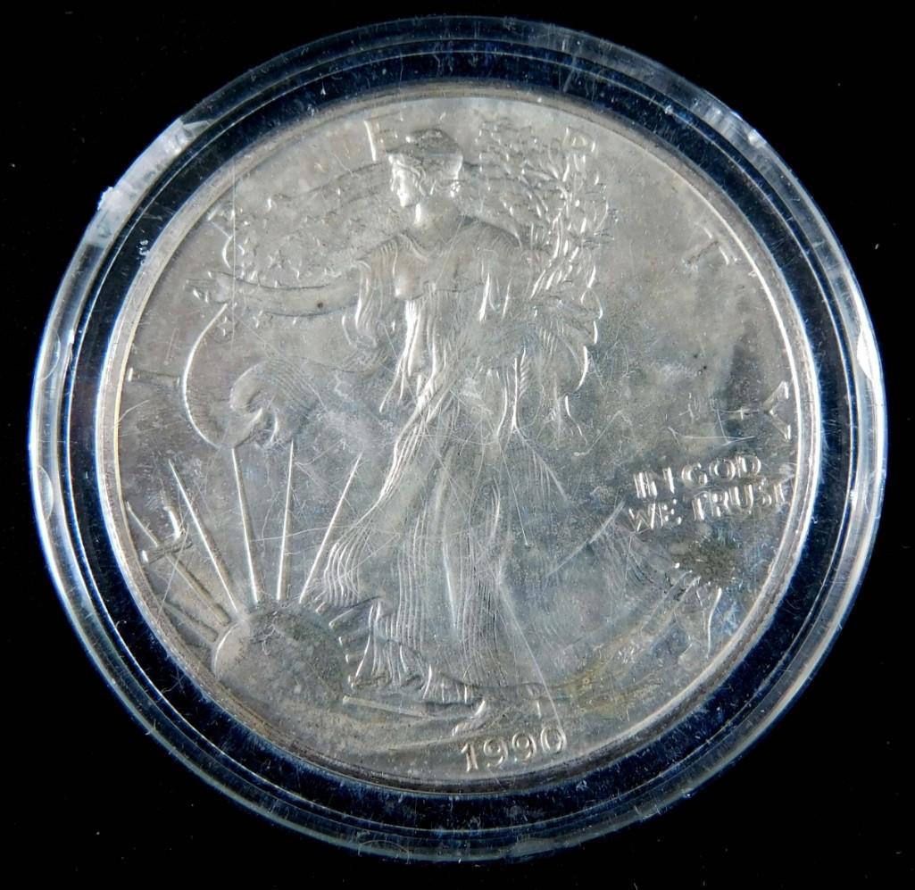 1990 BU American Silver Eagle (1 of 2)