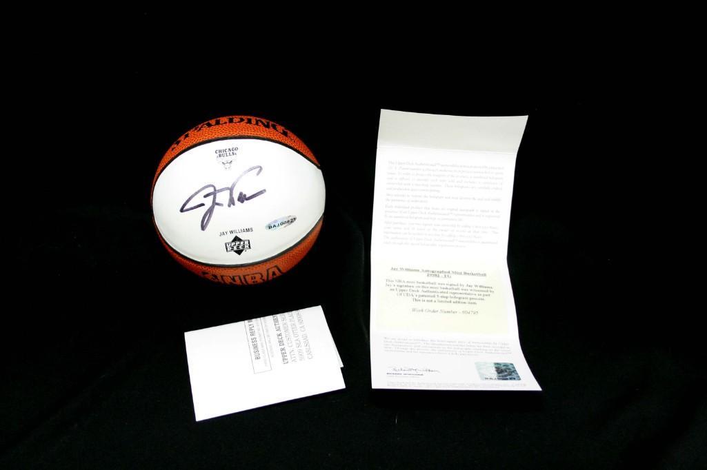 Jay Williams Autographed Mini Basketball with COA (1 of 4)