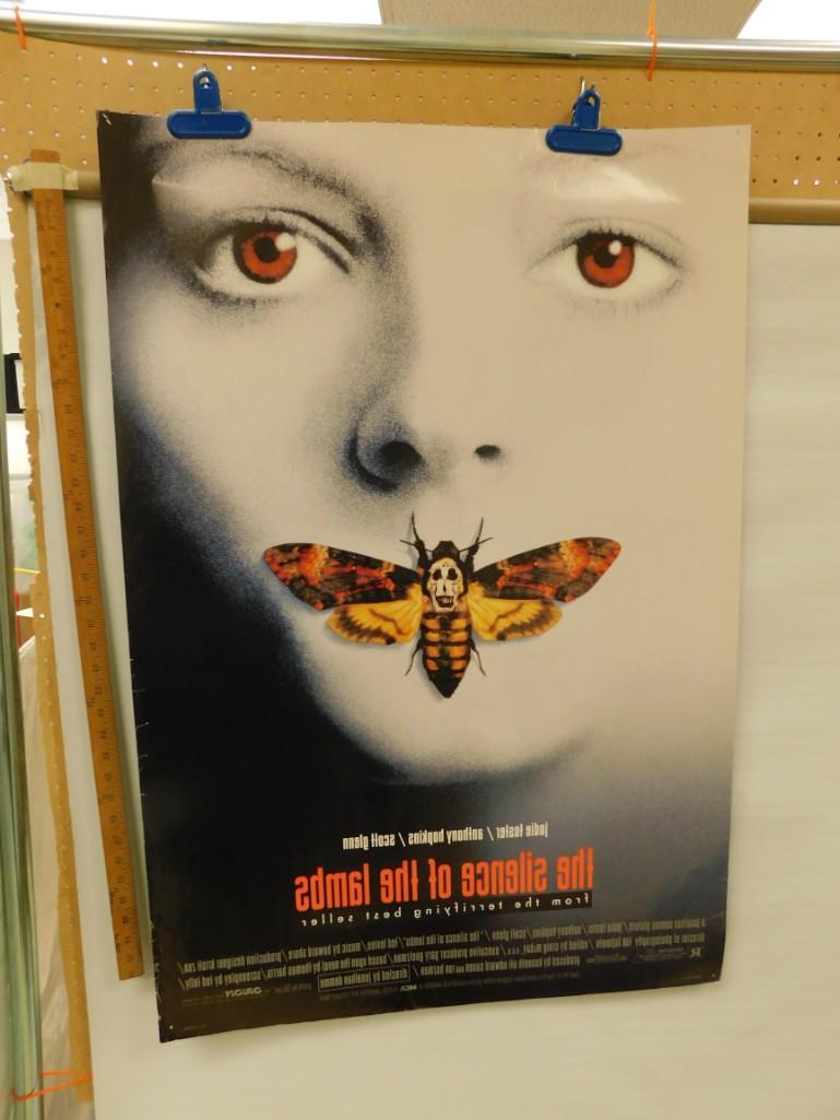 The Silence of the Lambs Movie Poster: The Silence of the Lambs Movie Poster This made for a movie theater as the other side is a mirror image