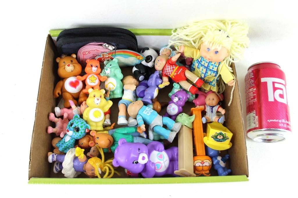 Lot of Small Toys incl Care Bears , Pez Dispensers , (1 of 4)