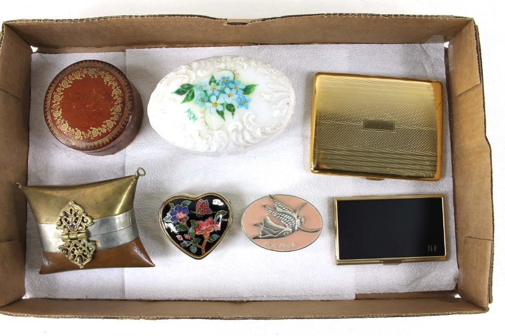Lot of Vintage Compacts and Trinket Boxes (1 of 3)