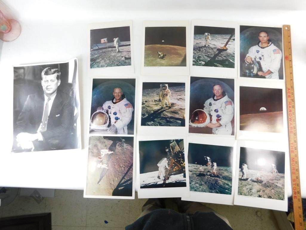 Lot of 12 NASA Apollo official photos and a JFK Photo (1 of 6)