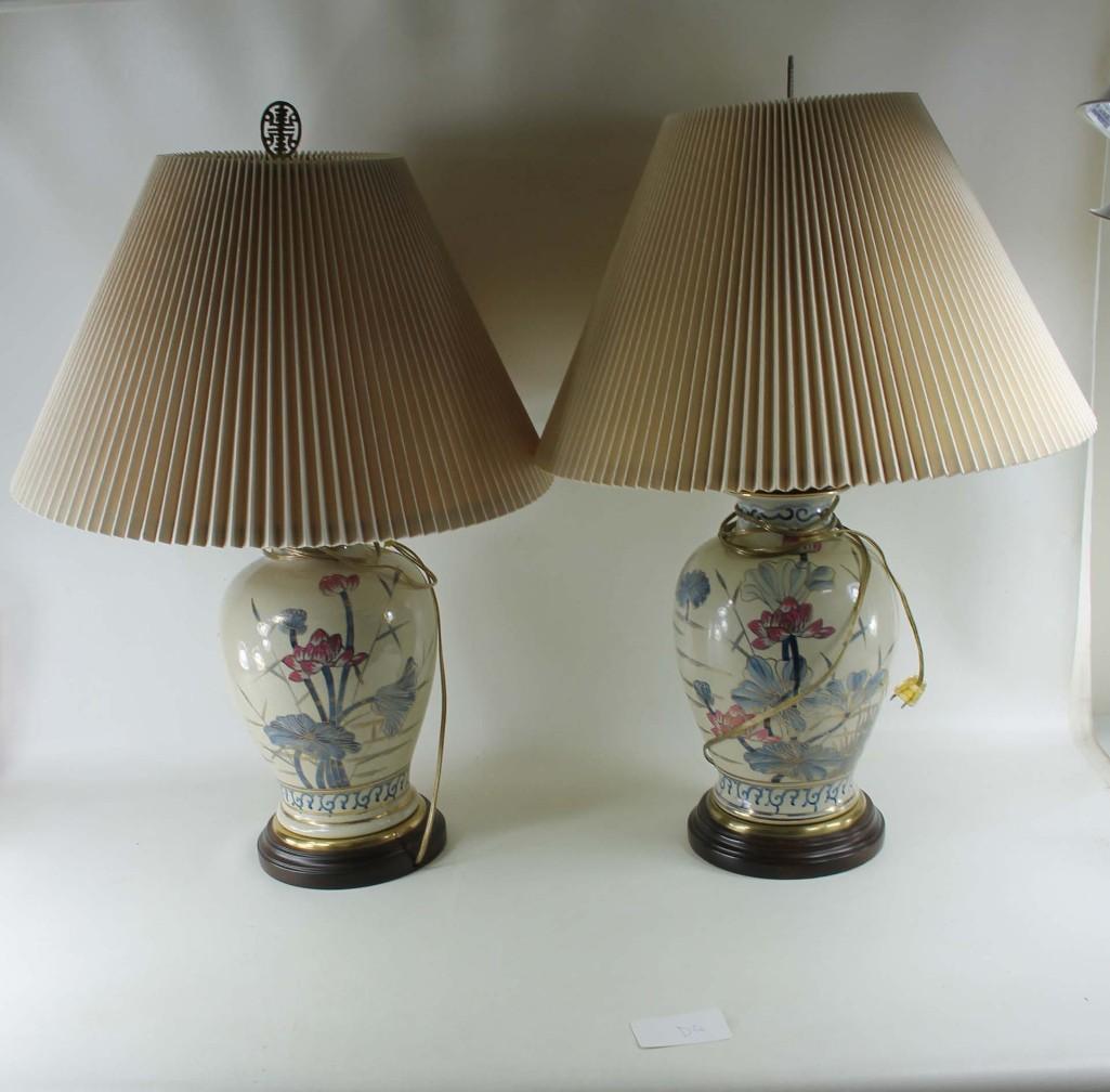 Pair of Frederick Cooper Lamps: Pair of Frederick Cooper Lamps Labeled Frederick Cooper Chicago