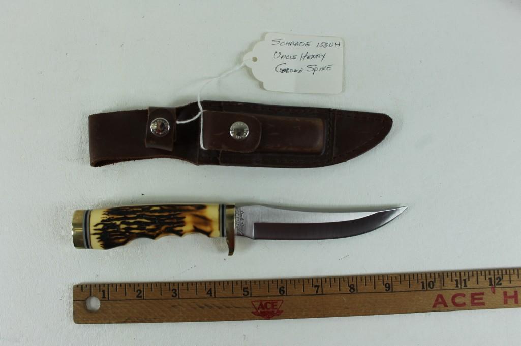 Uncle Henry Schrade 1530H Garden Spike knife with (1 of 4)