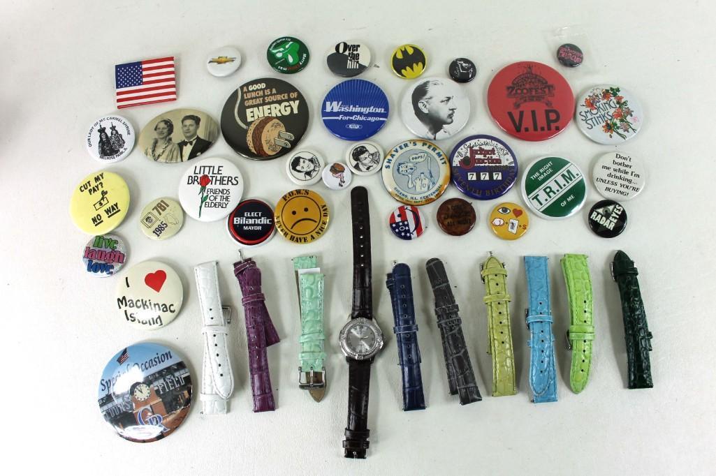 watch with interchangeable bands
