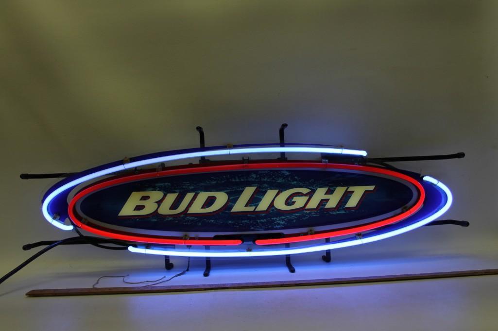 Bud Light Neon Beer Sign Bar Advertising (1 of 8)