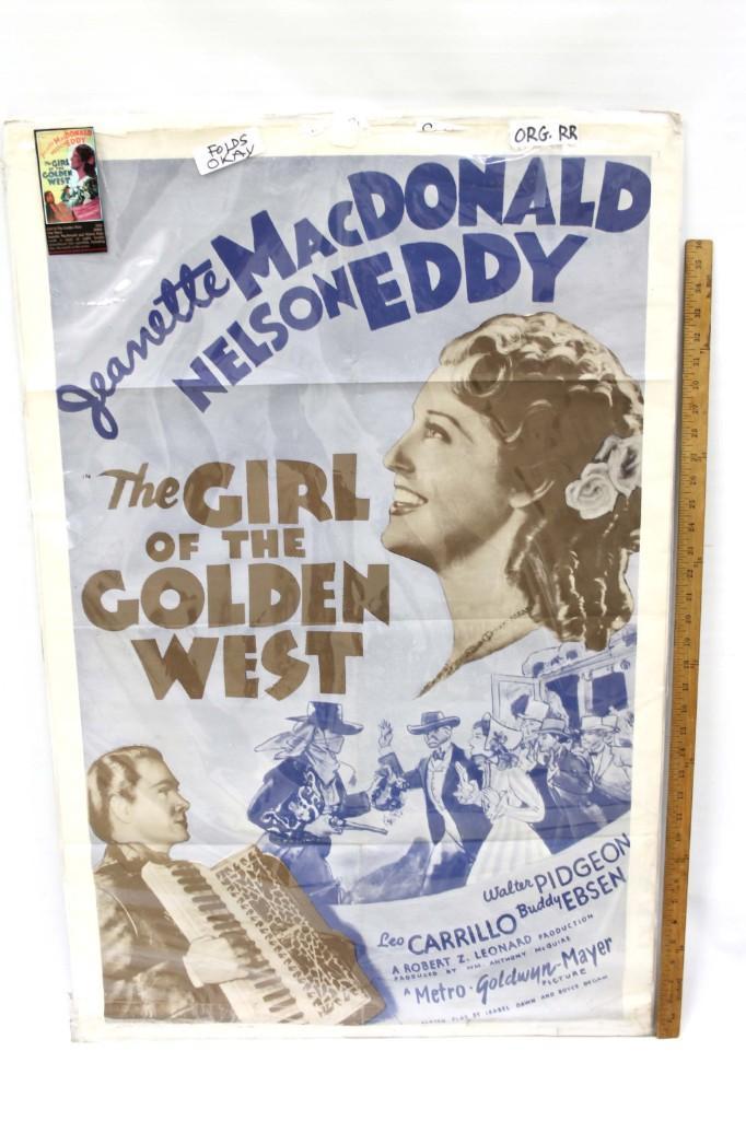 The Girl of the Golden West Vintage Movie Poster (1 of 6)