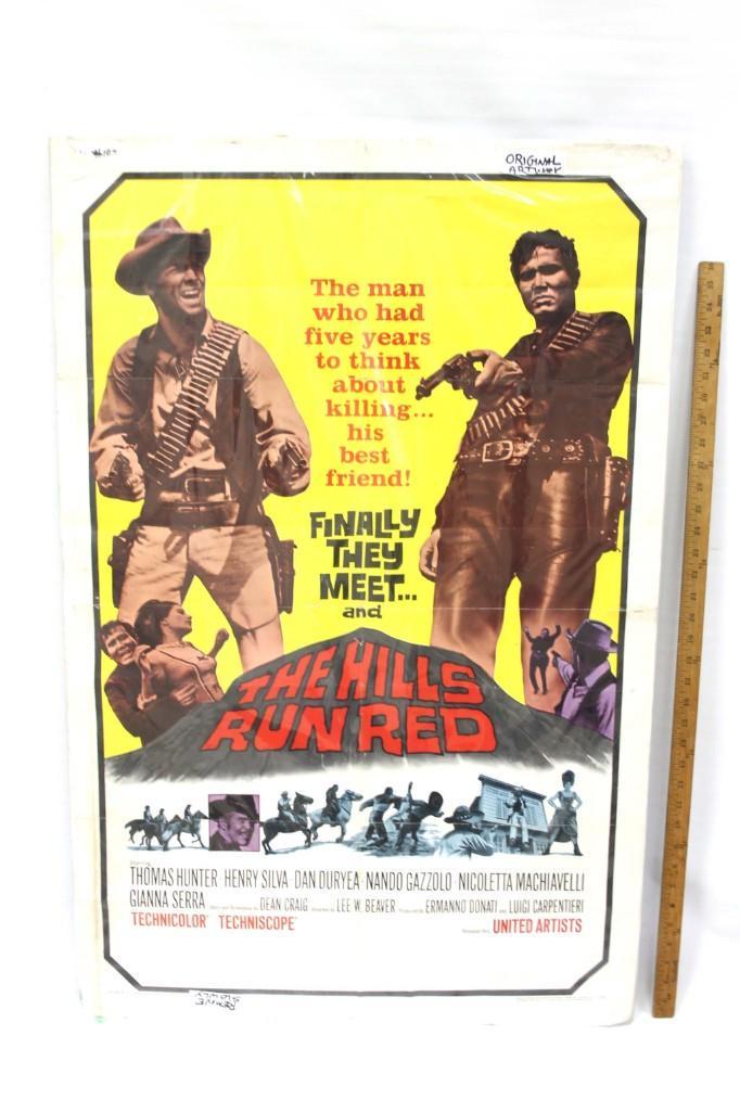 The Hills Run Red Vintage Movie Poster (1 of 5)
