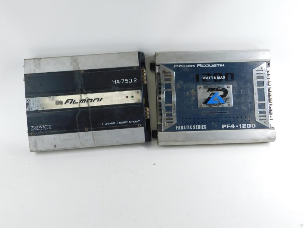 Power Acoustik PF4-1200 and Almani HA-750.2: Power Acoustik PF4-1200 and Almani HA-750.2