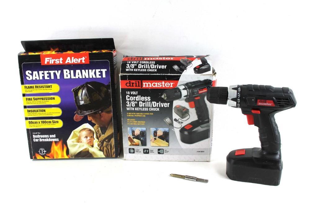 Drillmaster Cordless 3/8" Drill and a Fire Safety (1 of 4)