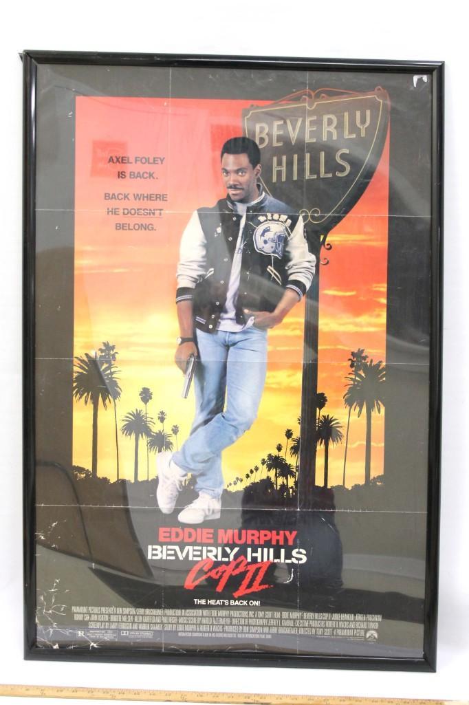Beverly Hills Cop II Framed Movie Poster: Beverly Hills Cop II Framed Movie Poster Condition: creases and small tears
