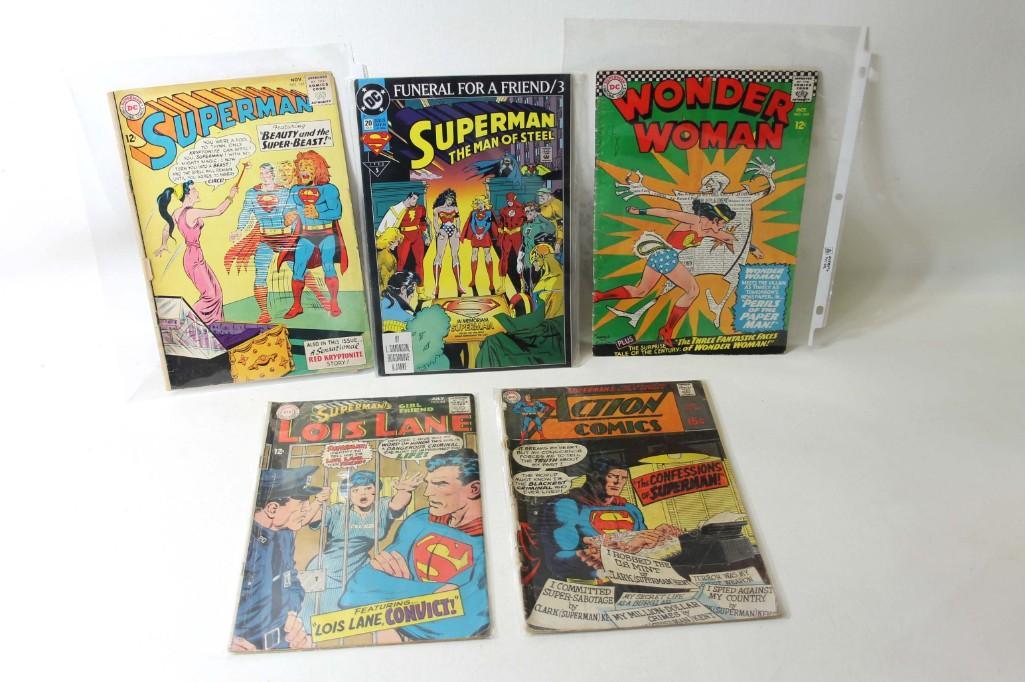 Lot of Vintage Comic Books incl Superman , Wonder Woman (1 of 4)