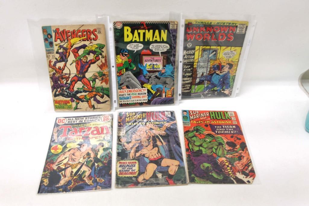 Lot of Vintage Comic Books incl Avengers , Batman , (1 of 4)