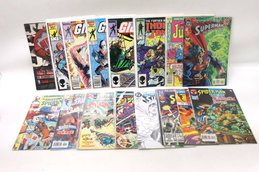 Lot of Vintage Comic Books incl Superman , Spider Man , (1 of 3)