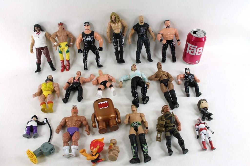 Lot of Action Figures and Small Toys , Mostly WWE or (1 of 4)