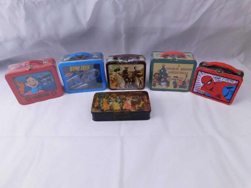 5 Small Lunchboxes and a Dickensian Memories Tin (1 of 4)