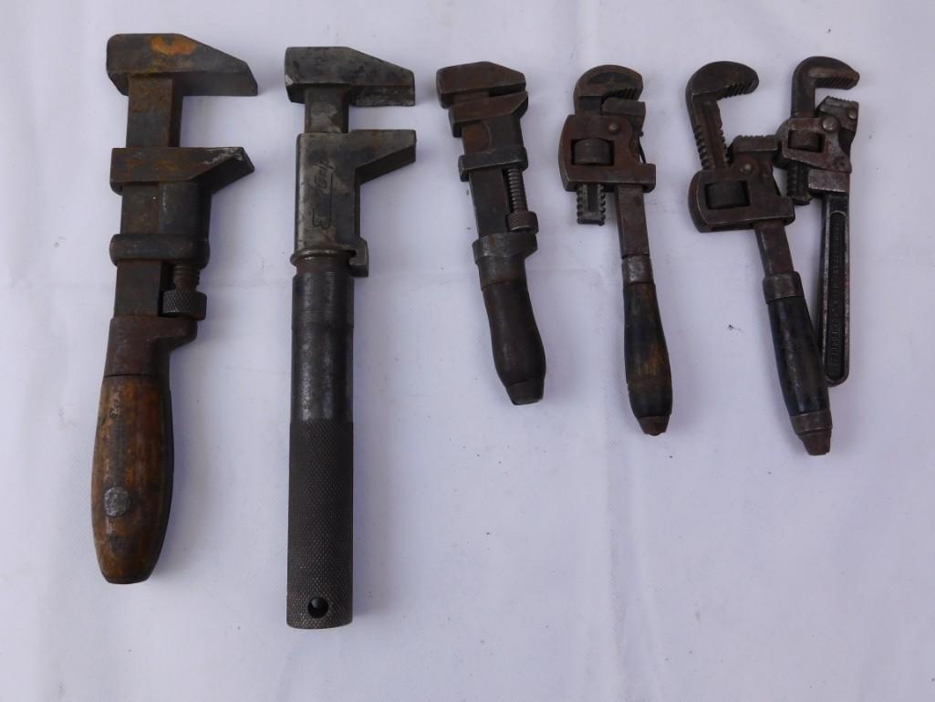 Lot of 6 vintage / antique adjustable Easy Grip (1 of 2)