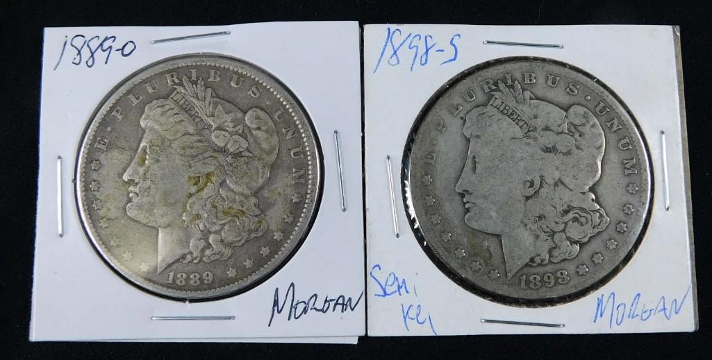 1893-S Morgan Dollar and an 1899-O Morgan Dollar (1 of 2)