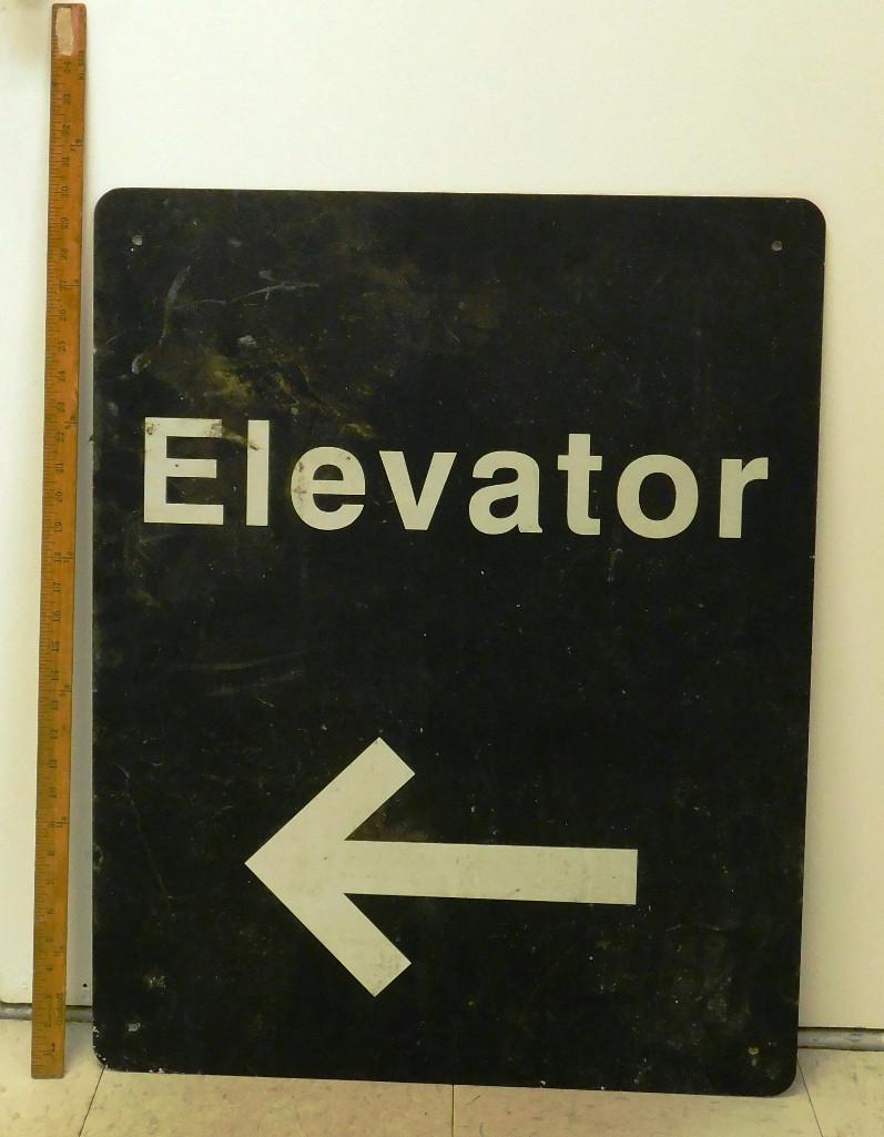 "Elevator" Sign (1 of 2)