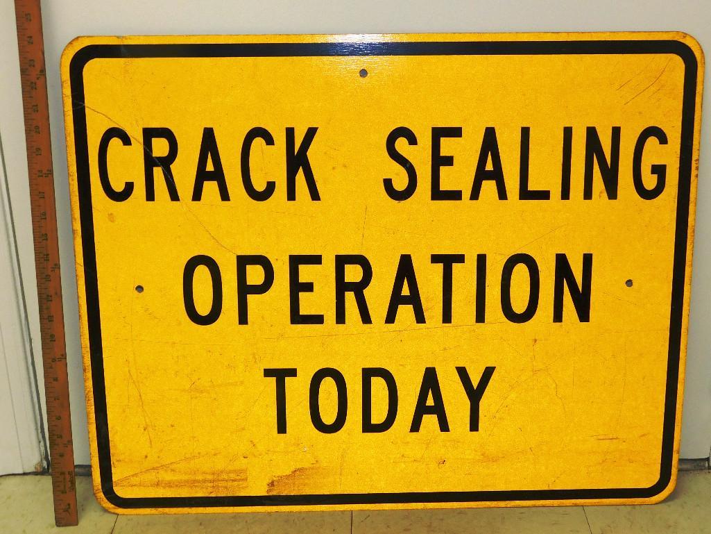 Large Highway Warning Sign (1 of 2)